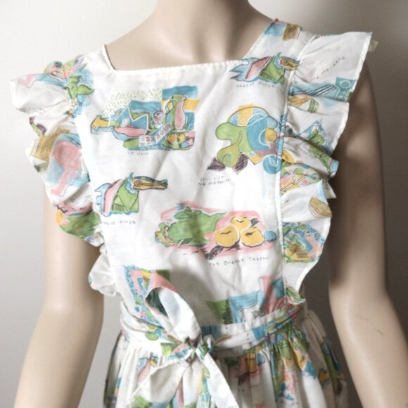 Retro Vintage 50s/60s Apron Dress – Small/Medium – Backless Tie Style - Picture 4 of 7